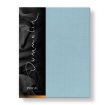 Dommelin Drap-housse Topper Uni Percale 200TC 591 Bleu Pastel 160x210/9