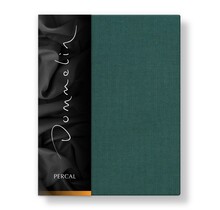 Dommelin Drap-housse Topper Uni Percale 200TC 536 Vert Antique 160x220/9