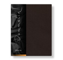 Drap-housse Topper Uni Percale 200TC 575 Choco 180x220/9