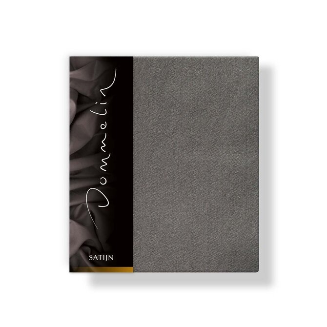 Taie d'oreiller Dommelin Uni Satin 300TC 554 Gris Ardoise 50x70