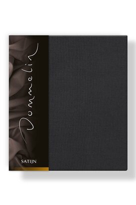 Taie d'oreiller Dommelin Uni Satin 300TC 556 Charbon 50x70