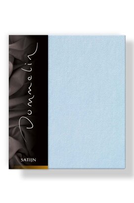 Taie d'oreiller Dommelin Uni Satin 300TC 529 Bleu clair 50x70