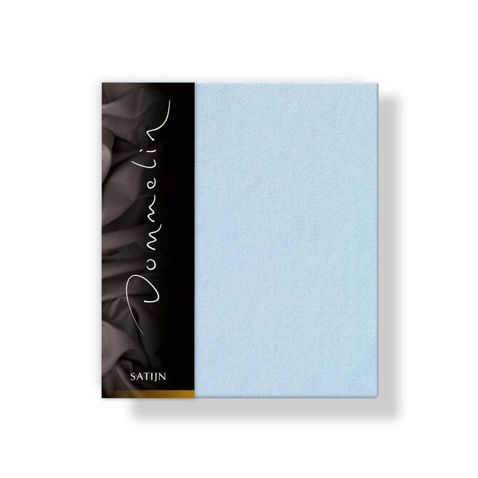 Dommelin Taie d'oreiller Uni Satin 300TC 529 Bleu clair 50x70