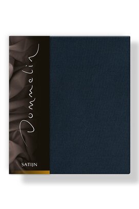 Taie d'oreiller Dommelin Uni Satin 300TC 540 Bleu Nuit 50x70