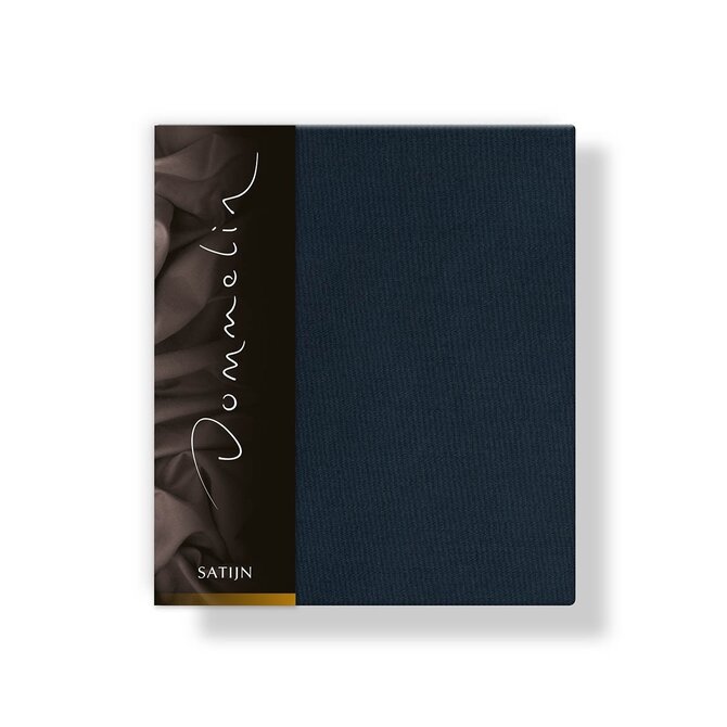 Taie d'oreiller Dommelin Uni Satin 300TC 540 Bleu Nuit 50x70