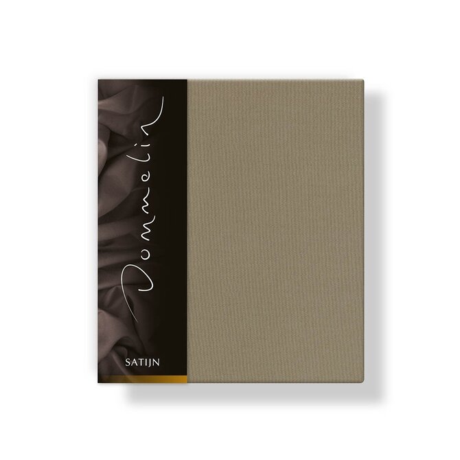 Taie d'oreiller Dommelin Uni Satin 300TC 512 Taupe 60x70