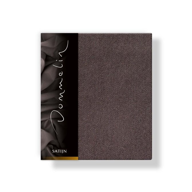 Dommelin Taie d'oreiller Uni Satin 300TC 557 Marron 50x70