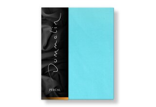 Drap-housse Dommelin Uni Percale 200TC 569 Aigue-marine 90x200/30