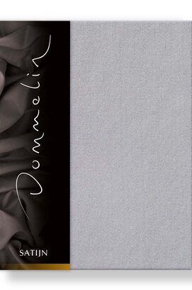 Drap-housse Uni Satin 300TC 584 Gris Souris 90x200/30