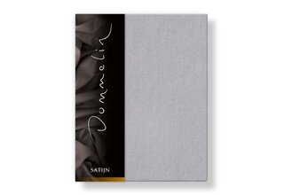 Drap-housse Uni Satin 300TC 584 Gris Souris 90x200/30