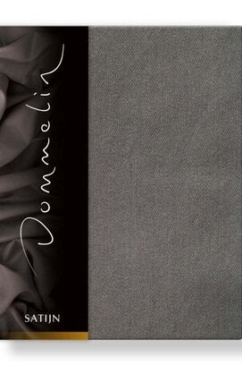 Drap-housse Dommelin Uni Satin 300TC 554 Gris Ardoise 90x200/30