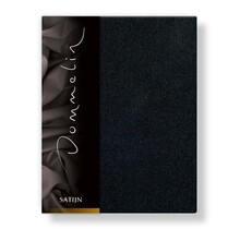 Drap-housse Uni Satin 300TC 533 Noir 80x200/30