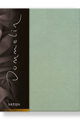 Dommelin Hoeslaken Uni Satijn 300TC 551  Spargroen 80x200/30