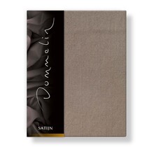 Drap-housse Dommelin Uni Satin 300TC 534 Muscade 160x200/30