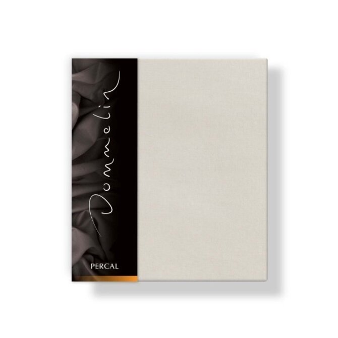 Taie d'oreiller Dommelin Uni Percale 200TC 516 Beige 40x60