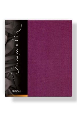 Taie d'oreiller Dommelin Uni Percale 200TC 582 Aubergine 60x70