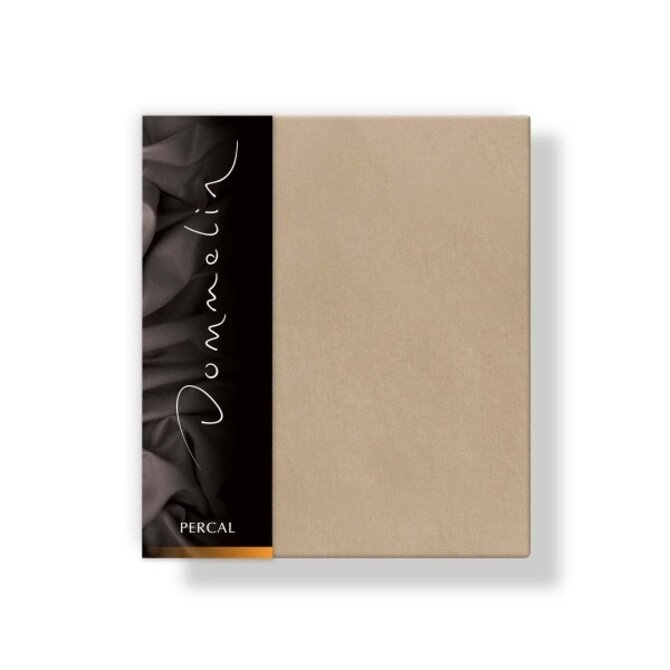 Taie d'oreiller Dommelin Uni Percale 200TC 549 Café 60x70