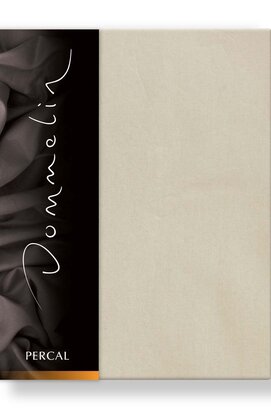 Drap-housse Dommelin Uni Percale 200TC 518 Camel 80x200/30