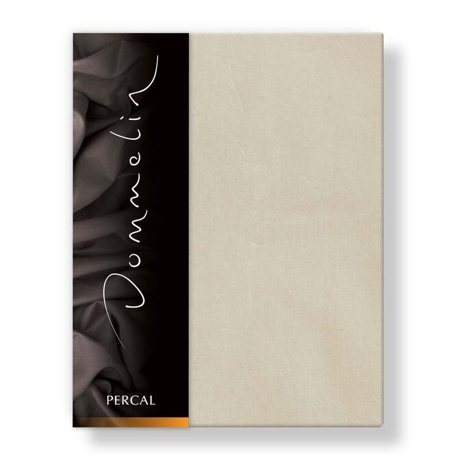 Drap-housse Dommelin Uni Percale 200TC 518 Camel 180x200/30