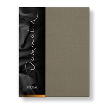 Drap-housse Dommelin Uni Percale 200TC 512 Taupe 200x200/30