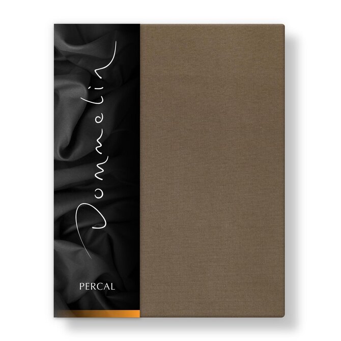 Drap-housse Dommelin Uni Percale 200TC 574 Cappuccino 180x200/30 Drap-housse Dommelin Uni Percale 200TC 574 Cappuccino 180x200/30