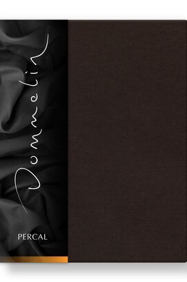 Drap-housse Dommelin Uni Percale 200TC 575 Choco 160x200/30