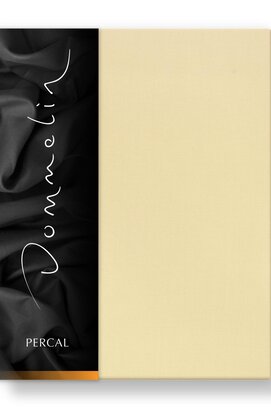 Drap-housse Dommelin Uni Percale 200TC 532 Jaune clair 80x200/30