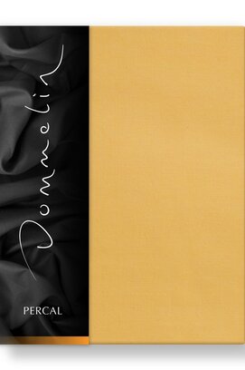 Drap-housse Dommelin Uni Percale 200TC 546 Ocre Jaune 120x200/30