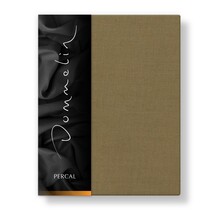 Drap-housse Dommelin Uni Percale 200TC 507 Bronze 120x200/30