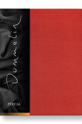 Dommelin Hoeslaken Uni Percal 200TC 577 Terracotta 140x200/30