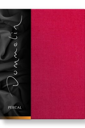 Drap-housse Dommelin Uni Percale 200TC 579 Cerise 160x200/30