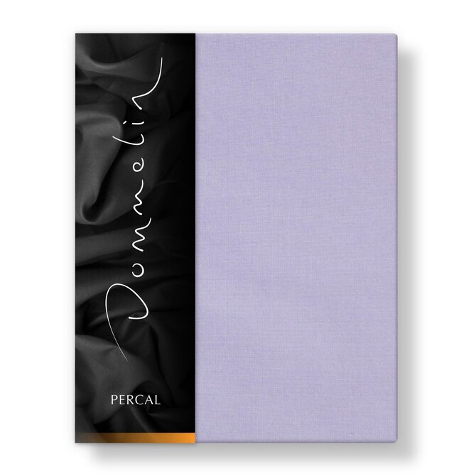 Drap-housse Uni Percale 200TC 581 Lilas 80x200/30