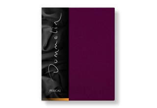 Drap-housse Dommelin Uni Percale 200TC 582 Aubergine 80x200/30