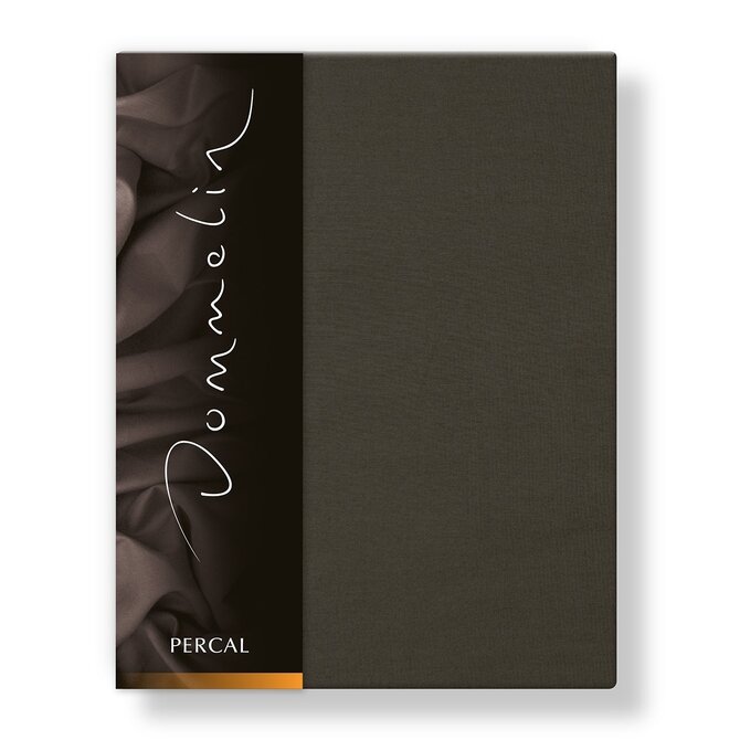 Drap-housse Uni Percale 200TC 508 Argile 120x200/30