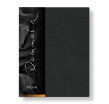 Drap-housse Dommelin Uni Percale 200TC 585 Gris Foncé 140x200/30