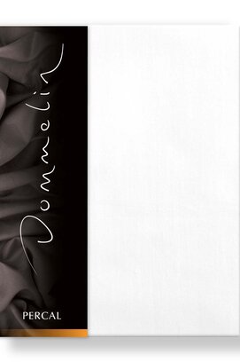 Drap-housse Dommelin Uni Percale 200TC 510 Blanc 160x220/30