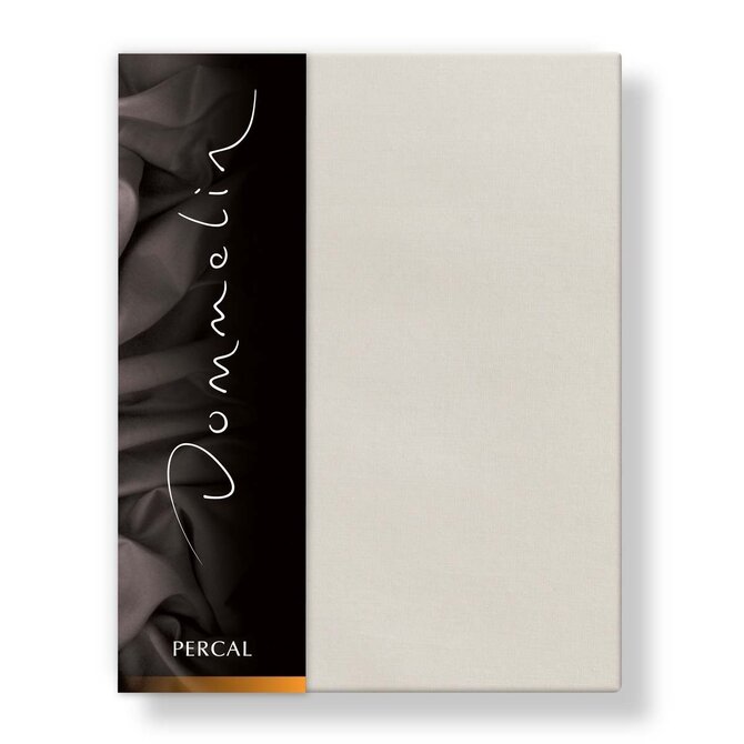 Drap-housse Dommelin Uni Percale 200TC 516 Beige 105x210/30