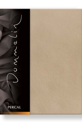 Drap-housse Dommelin Uni Percale 200TC 549 Café 80x210/30
