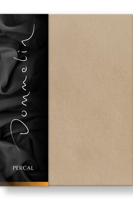 Drap-housse Dommelin Uni Percale 200TC 549 Café 180x200/30