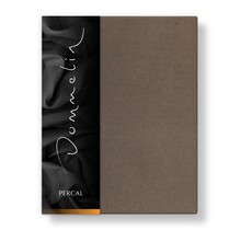 Drap-housse Dommelin Uni Percale 200TC 534 Muscade 210x210/30