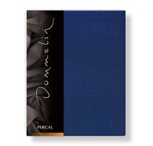 Drap-housse Dommelin Uni Percale 200TC 524 Marine 140x220/30
