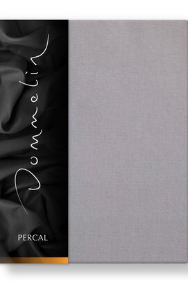 Drap-housse Dommelin Uni Percale 200TC 584 Gris Souris 80x220/30