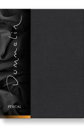 Drap-housse Dommelin Uni Percale 200TC 556 Charbon 200x220/30