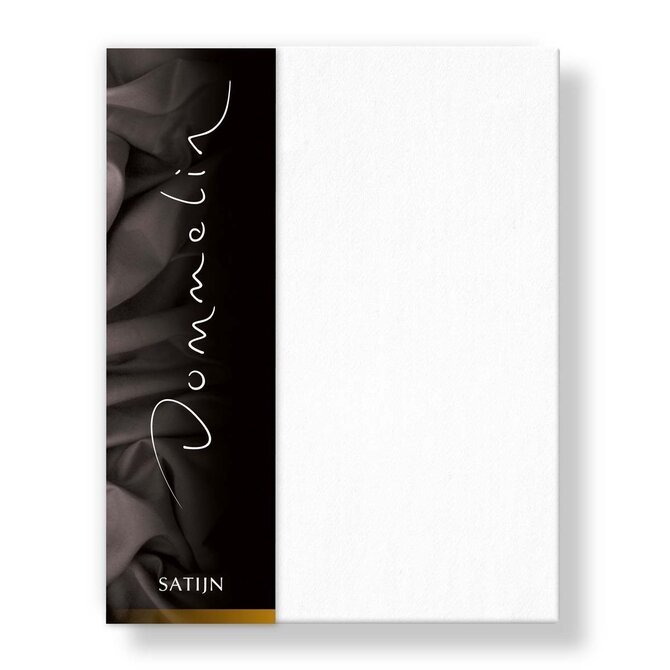 Drap-housse Dommelin Uni Satin 300TC 510 Blanc 200x220/30