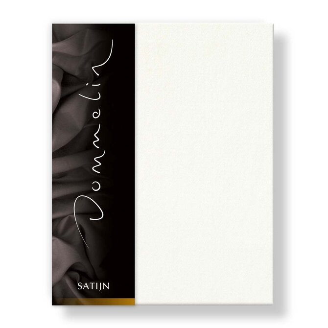 Drap-housse Uni Satin 300TC 528 Écru 100x210/30