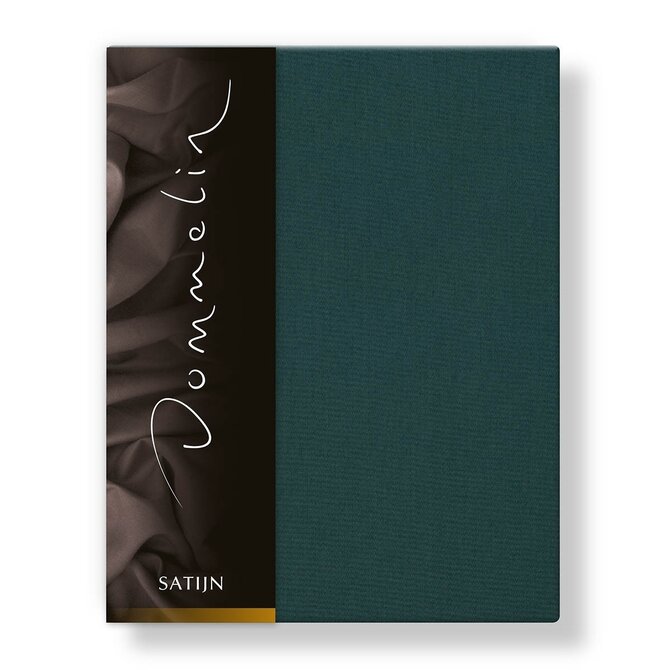 Drap-housse Uni Satin 300TC 536 Vert Antique 120x210/30