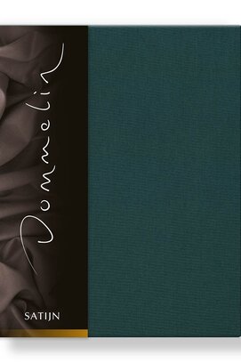 Drap-housse Dommelin Uni Satin 300TC 536 Vert Antique 160x210/30
