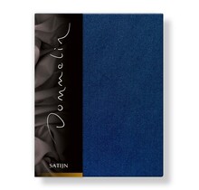 Drap-housse Dommelin Uni Satin 300TC 524 Marine 80x210/30