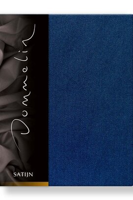 Drap-housse Dommelin Uni Satin 300TC 524 Marine 90x210/30