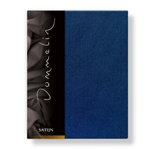 Drap-housse Dommelin Uni Satin 300TC 524 Marine 120x210/30